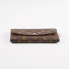 Louis Vuitton Emilie Wallet Monogram Rose Ballerine