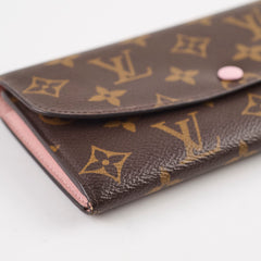 Louis Vuitton Emilie Wallet Monogram Rose Ballerine