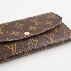 Louis Vuitton Emilie Wallet Monogram Rose Ballerine