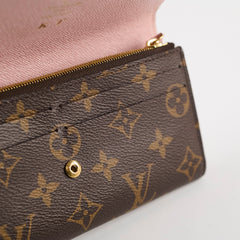 Louis Vuitton Emilie Wallet Monogram Rose Ballerine