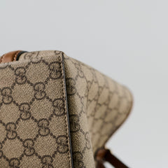 Gucci GG Supreme Tote Shoulder Bag Brown