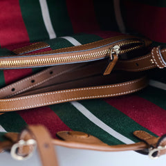 Gucci GG Supreme Tote Shoulder Bag Brown