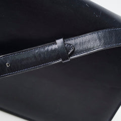 Celine Vintage Navy Horse and Carriage Shoulder Bag