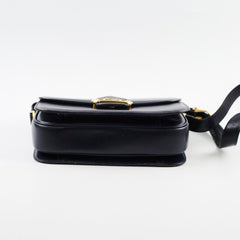 Celine Vintage Navy Horse and Carriage Shoulder Bag