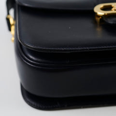 Celine Vintage Navy Horse and Carriage Shoulder Bag