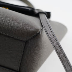 Celine Nano Belt Bag Grained Leather Grey