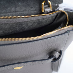 Celine Nano Belt Bag Grained Leather Grey