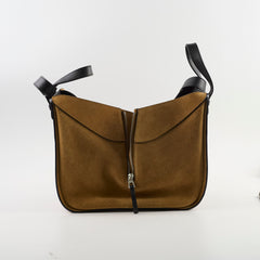 Loewe Small Hammock Suede/Leather Black/Brown