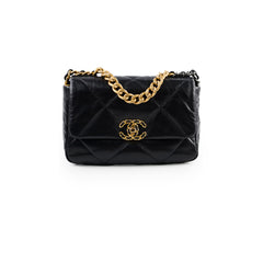 Chanel 19 Small Black Goatskin 2019