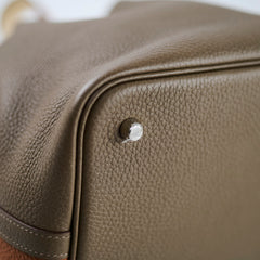 Hermes Picotin 22 Gold/Etoupe/Nata Clemence 2021