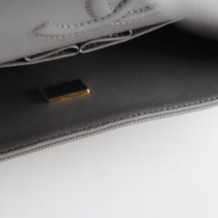 Chanel Small Classic Flap Caviar 22B Grey (Microchipped)