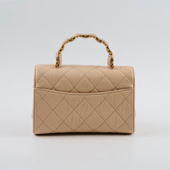 Chanel CC Seasonal Top Handle Beige