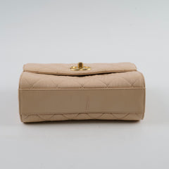Chanel CC Seasonal Top Handle Beige