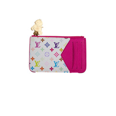 Louis Vuitton X Takashi Murakami Multicolor Blanc Romy Cardholder