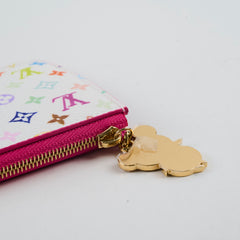 Louis Vuitton X Takashi Murakami Multicolor Blanc Romy Cardholder