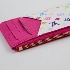 Louis Vuitton X Takashi Murakami Multicolor Blanc Romy Cardholder