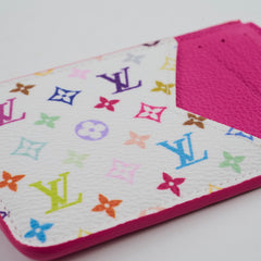 Louis Vuitton X Takashi Murakami Multicolor Blanc Romy Cardholder