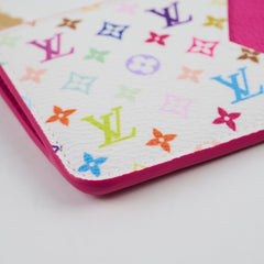 Louis Vuitton X Takashi Murakami Multicolor Blanc Romy Cardholder