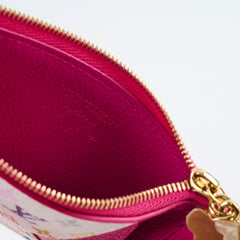 Louis Vuitton X Takashi Murakami Multicolor Blanc Romy Cardholder