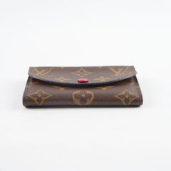 Louis Vuitton Rosalle Coin Purse Monogram Burgundy