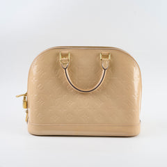 Louis Vuitton Alma Vernis PM Beige