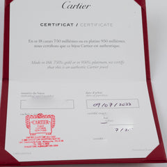 Cartier Free Love Bracelet Yellow Gold Size 15