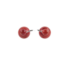 Christian Dior Tribal Earrings Red