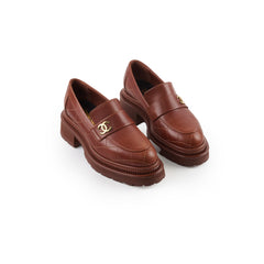 Chanel Women's Loafer Brown Size 36