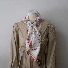 Louis Vuitton TM Multicolor Scarf 90 x 90 cm