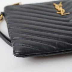 Saint Laurent Matelasse Pouch Black