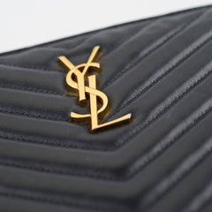 Saint Laurent Matelasse Pouch Black