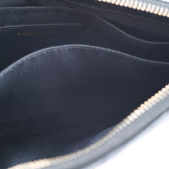 Saint Laurent Matelasse Pouch Black