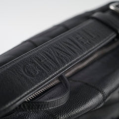 Chanel Square Stitch Hobo Bag Black