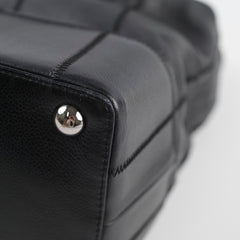 Chanel Square Stitch Hobo Bag Black