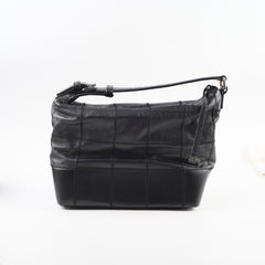 Chanel Square Stitch Hobo Bag Black