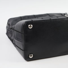 Chanel Square Stitch Hobo Bag Black