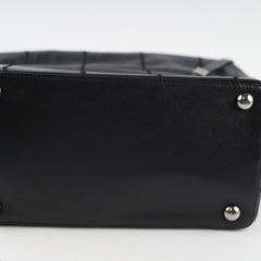 Chanel Square Stitch Hobo Bag Black