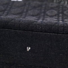 Christian Dior Vintage Denim Large Lady Dior Black