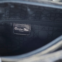 Christian Dior Vintage Denim Large Lady Dior Black