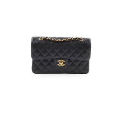Chanel Small Classic Flap Caviar Black (Microchipped)