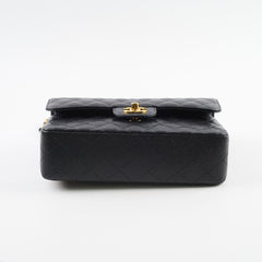 Chanel Small Classic Flap Caviar Black (Microchipped)