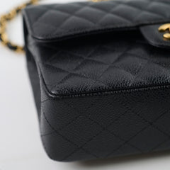 Chanel Small Classic Flap Caviar Black (Microchipped)