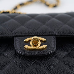 Chanel Small Classic Flap Caviar Black (Microchipped)