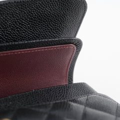 Chanel Small Classic Flap Caviar Black (Microchipped)