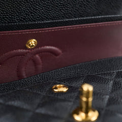Chanel Small Classic Flap Caviar Black (Microchipped)