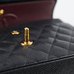 Chanel Small Classic Flap Caviar Black (Microchipped)