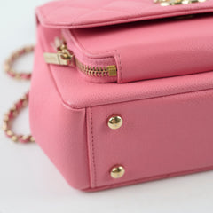 Chanel Caviar Small Business Affinity Pink Microchip