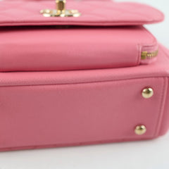 Chanel Caviar Small Business Affinity Pink Microchip