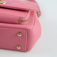 Chanel Caviar Small Business Affinity Pink Microchip