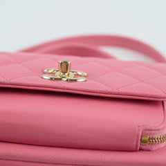 Chanel Caviar Small Business Affinity Pink Microchip